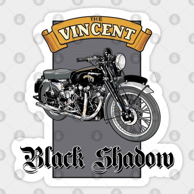 Vincent Black Shadow Sticker by Limey_57